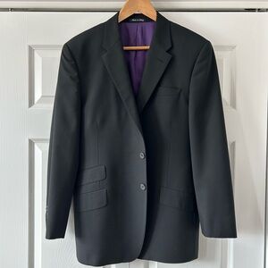Paul Smith London Black Blazer with Purple Lining